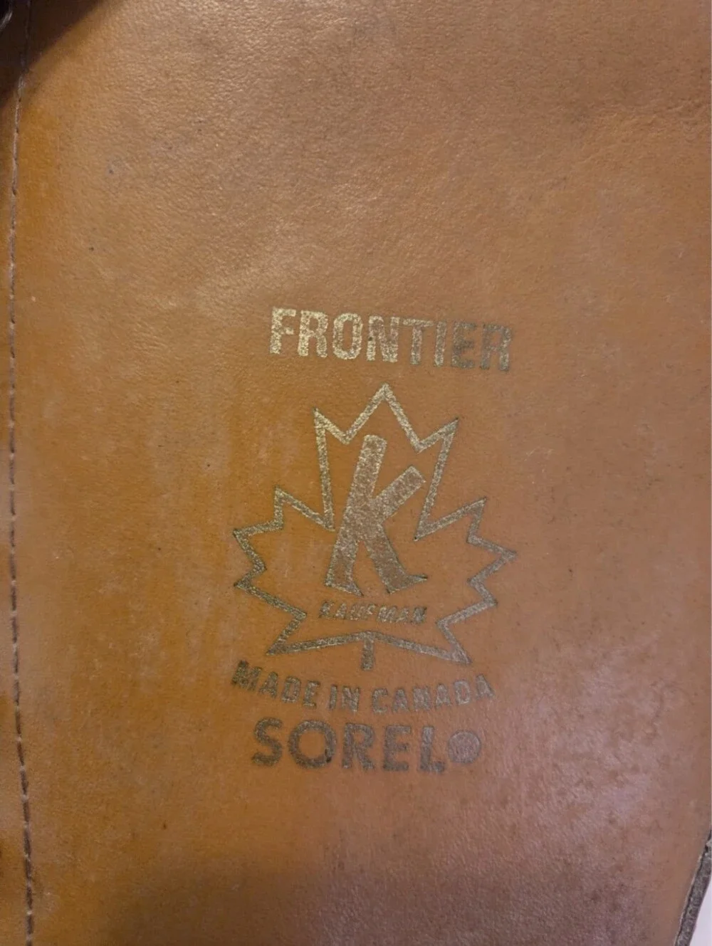 Vintage Sorel Frontier Kaufman Pac Boots Made Canada Leather Size 7
